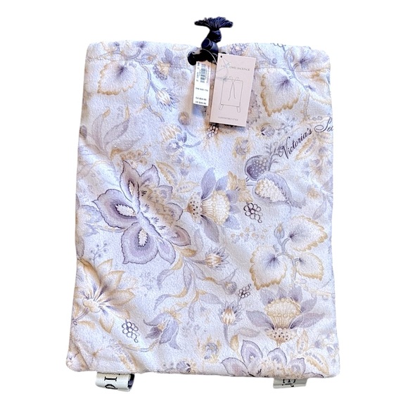 Victoria's Secret Other - VICTORIA’S SECRET pink & lavender floral packable beach towel backpack NWT!